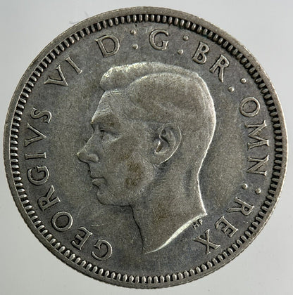 1942 George VI Shilling Silver Coin | Fine Collectable Grade
