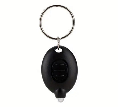 Mini Black LED Torch Flash - Light Lightweight Keyring Premium Keychain Gift UK