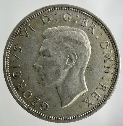 1941 George VI Half - Crown Silver Coin | Fine Collectable Grade