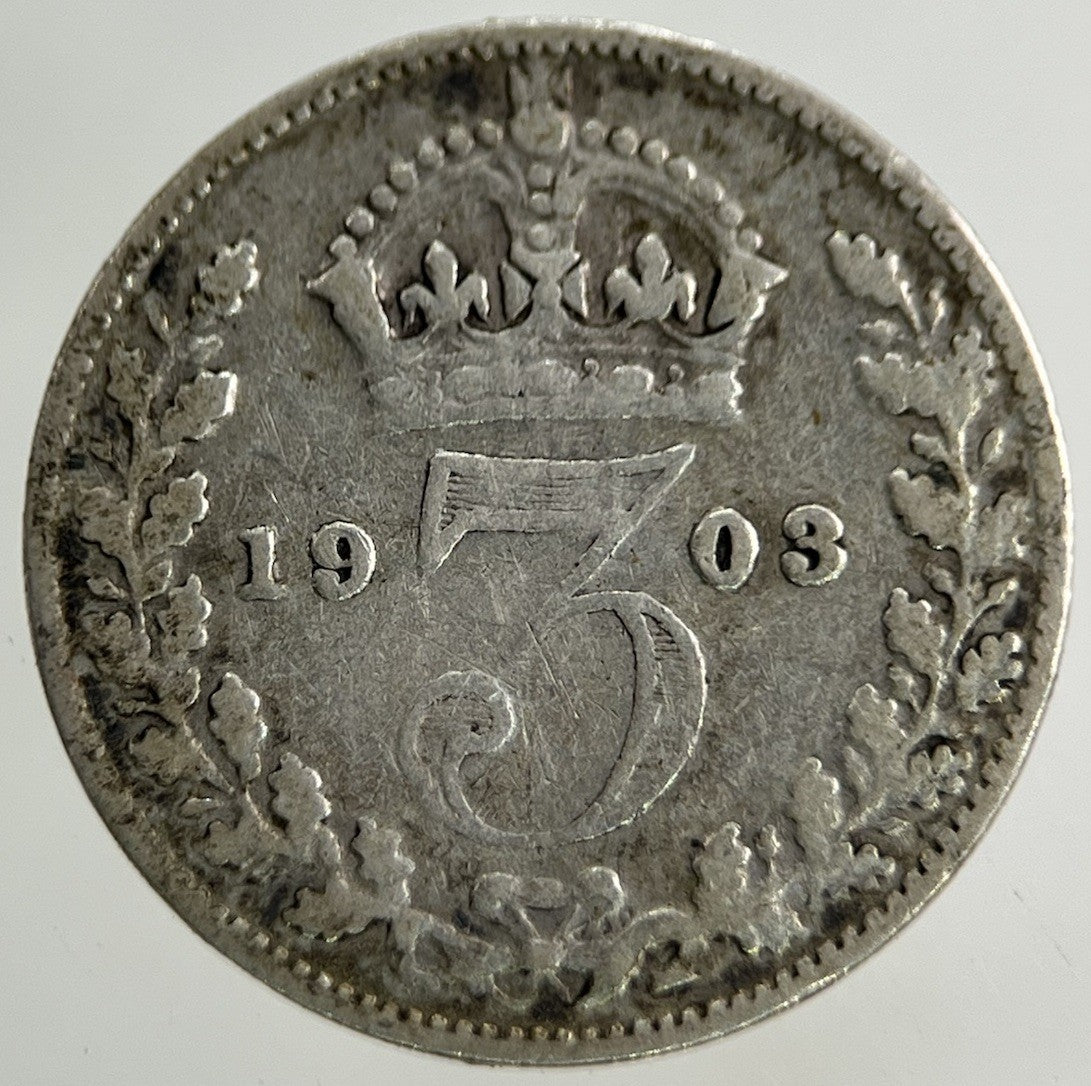 1903 Edward VII Threepence Silver Coin | Collectable Grade