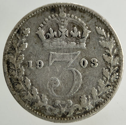 1903 Edward VII Threepence Silver Coin | Collectable Grade