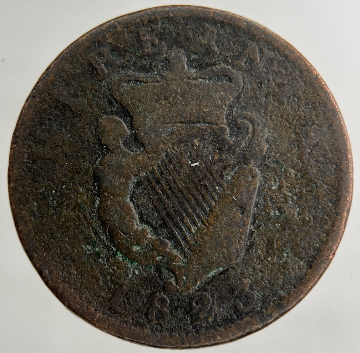1823 Irish Ireland Half - Penny Coin | Collectable Grade