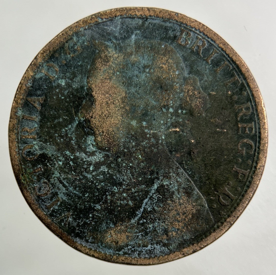 1862 Victoria Half - Penny Coin | Fair Grade