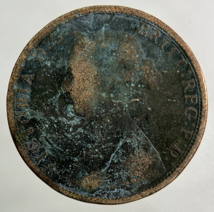 1862 Victoria Half - Penny Coin | Fair Grade