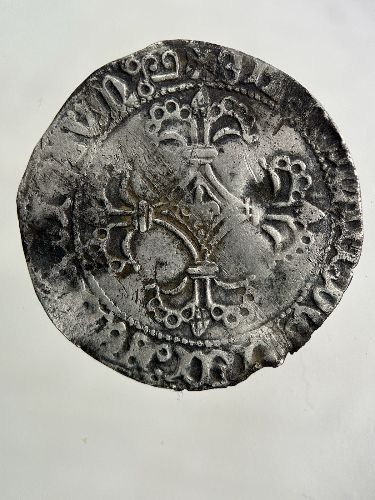 1467 - 77 Belgium Charles The Bold Flanders Double Patard Silver Coin | Fine Grade