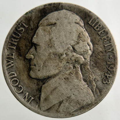 1943 US USA War Nickel Silver Coin | Collectable Grade