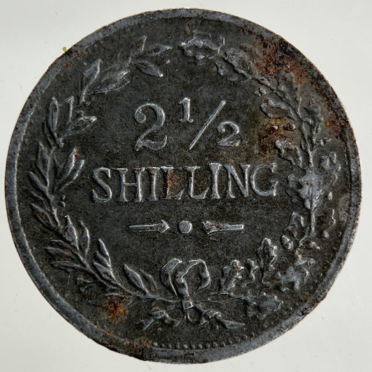 Old British 2 1/2 Shilling Toy Money Token Coin | Fine Collectable Grade