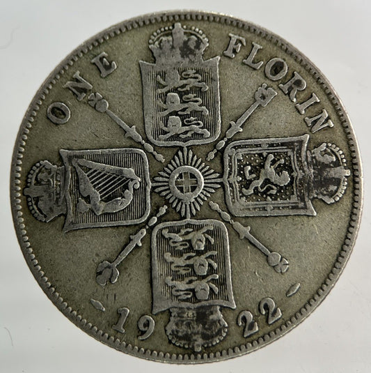 1922 George V Florin Silver Coin | Fine Collectable Grade