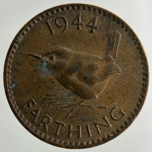 1944 George VI Wren Farthing Coin | Collectable Grade