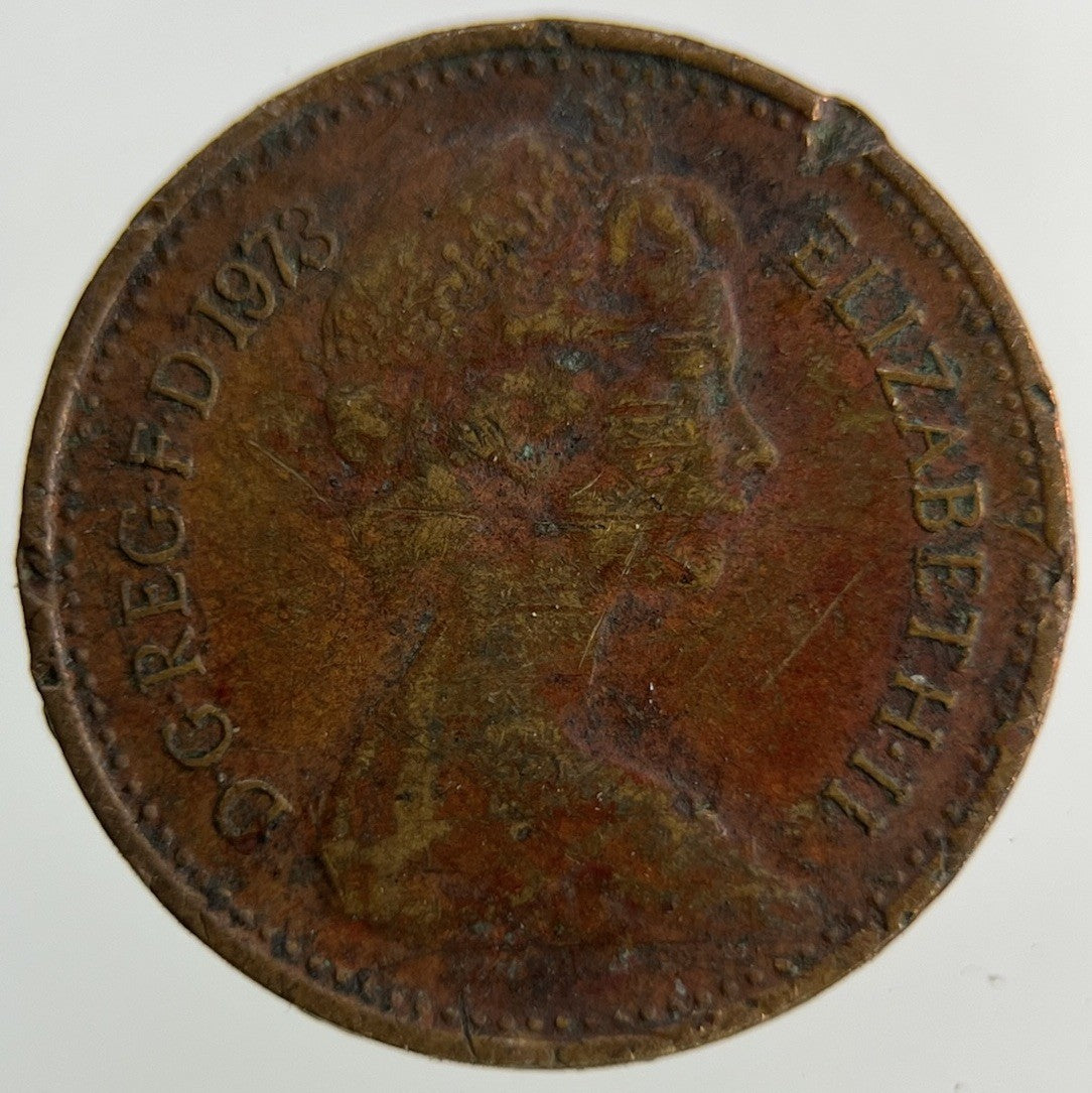 1973 Elizabeth II 2nd 1/2 Half - Penny Coin | Collectable Grade