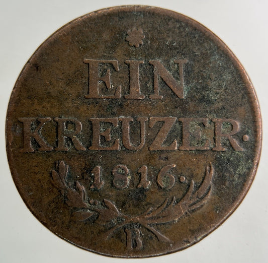 1816 Austria Ein Kreuzer Coin | Collectable Grade