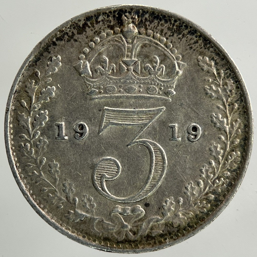 1919 George V Threepence Silver Coin | Very High Grade