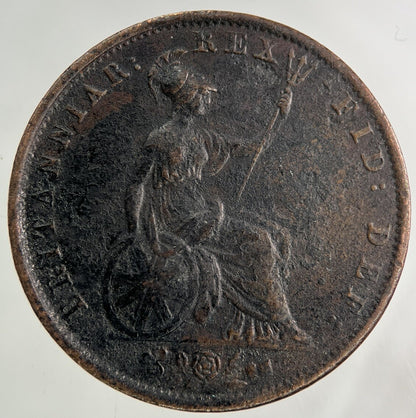 1834 William IV Half - Penny Coin | Fine Collectable Grade