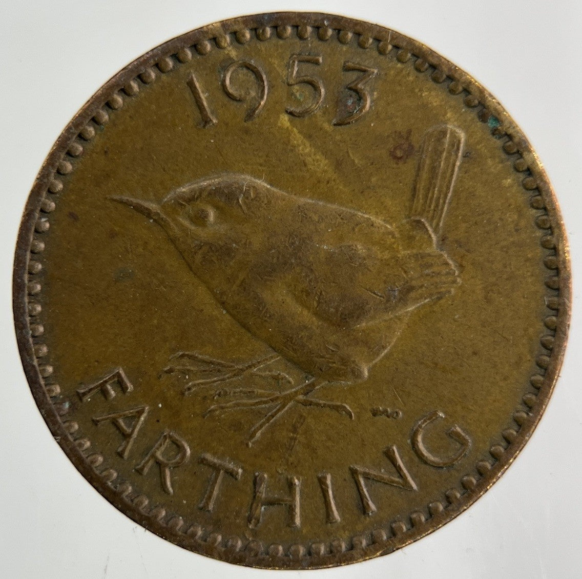 1953 Elizabeth II 2nd Wren Farthing Coin | Fine Collectable Grade
