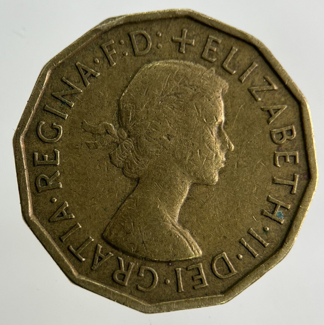 1959 Elizabeth II 2nd Brass Threepence Coin | Fine Collectable Grade