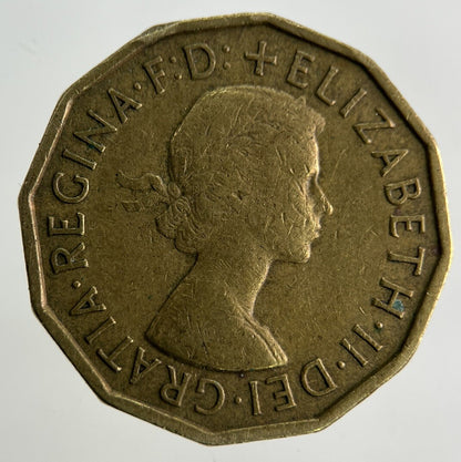 1959 Elizabeth II 2nd Brass Threepence Coin | Fine Collectable Grade