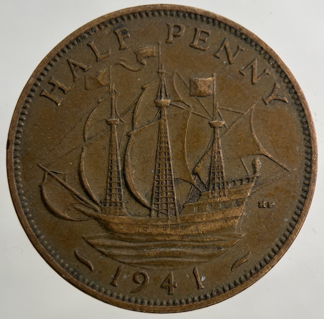 1941 George VI Half - Penny Coin | Collectable Grade