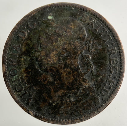 1886 Victoria Farthing Coin | Fair Grade