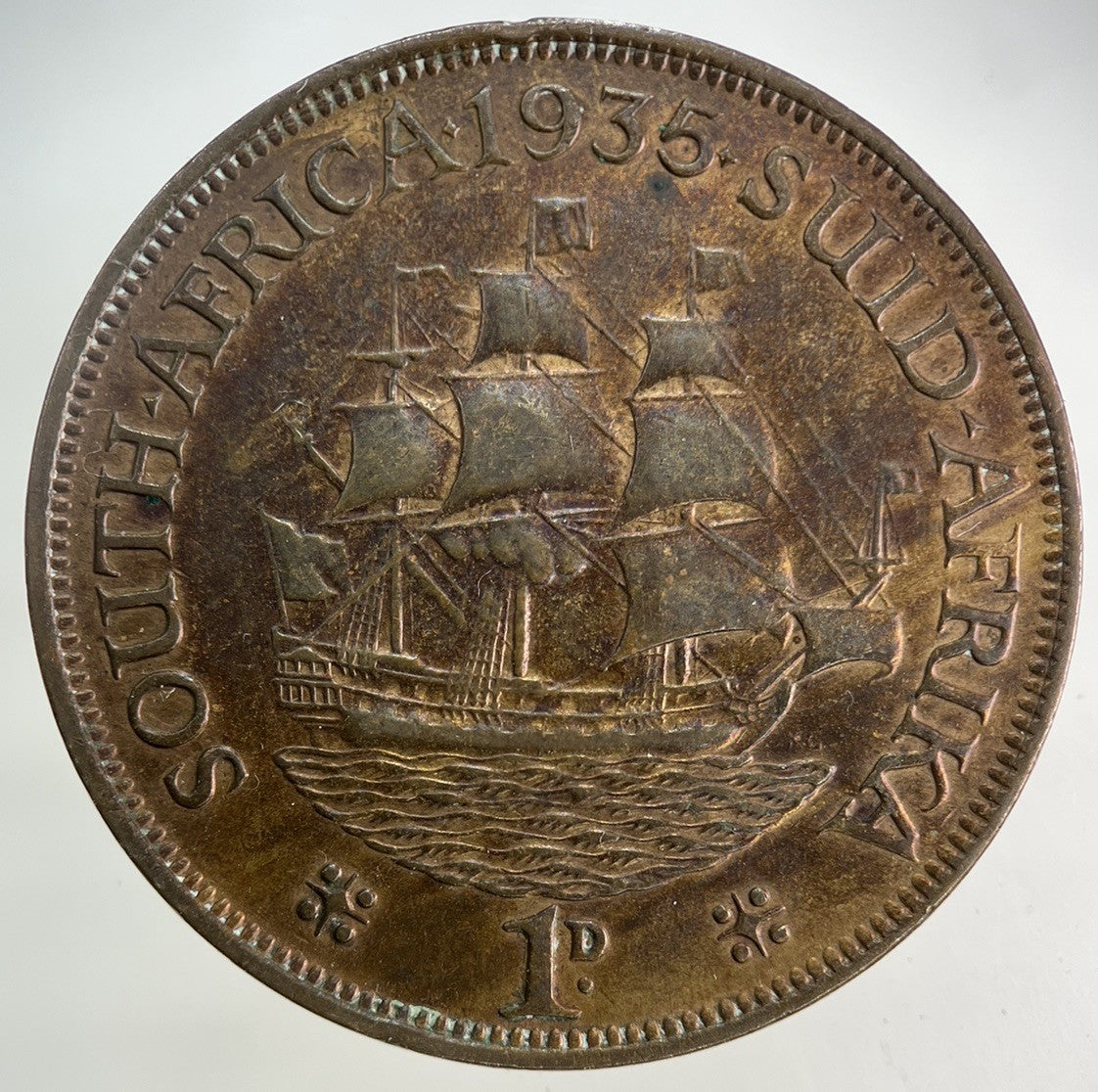 1935 South Africa One Penny Coin | Very High Grade