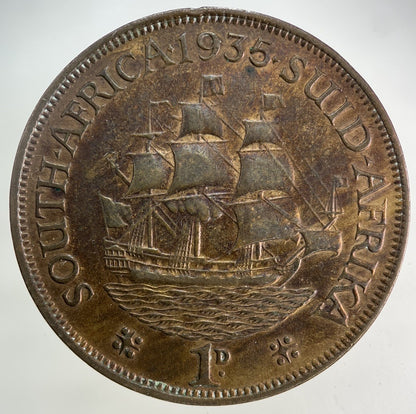 1935 South Africa One Penny Coin | Very High Grade