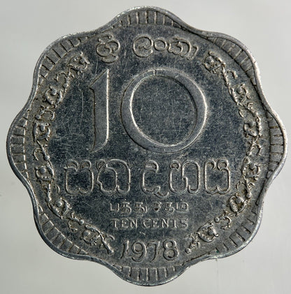 1978 Ceylon Sri Lanka 10 Cents Coin | Fine Collectable Grade