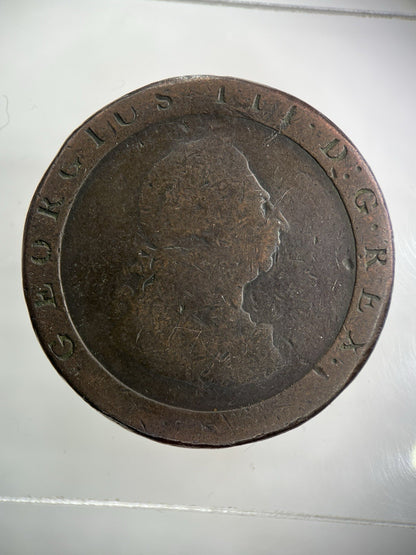 1797 George III 3rd Cartwheel One Penny Coin | Collectable Grade