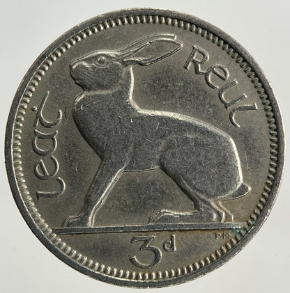 1963 Irish Threepence Coin | Fine Collectable Grade