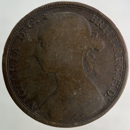1891 Victoria One Penny Coin | Collectable Grade