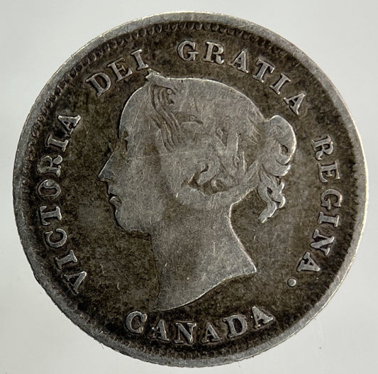 1886 Canada 5 Cents Silver Coin | Collectable Grade