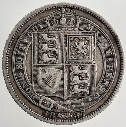 1887 Victoria Sixpence Silver Coin | Fine Collectable Grade | a5492