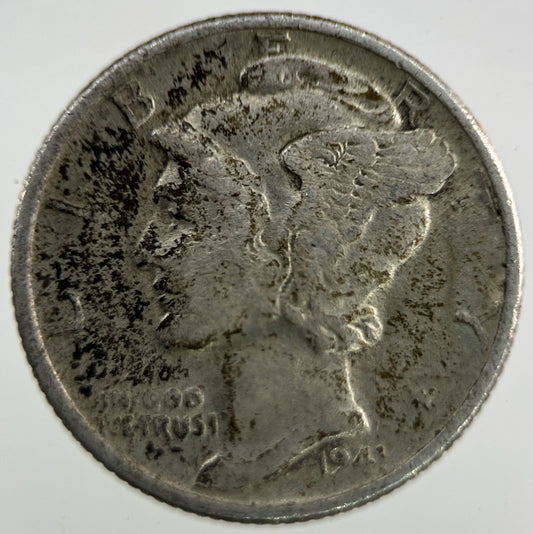 1941 US USA Mercury Dime Silver Coin | Fine Collectable Grade
