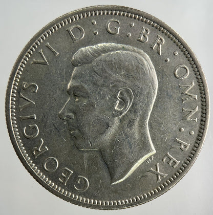 1946 George VI Half - Crown Silver Coin | Fine Collectable Grade