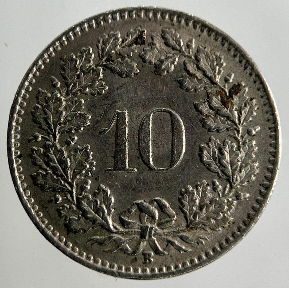 1961 Switzerland Swiss 10 Rappen Coin | Fine Collectable Grade