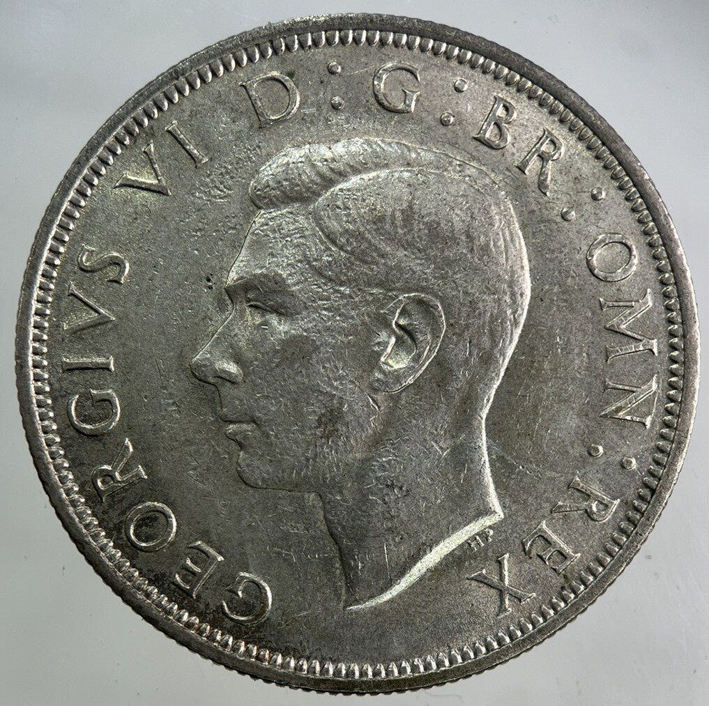 1945 George VI Half - Crown Silver Coin | Fine Collectable Grade