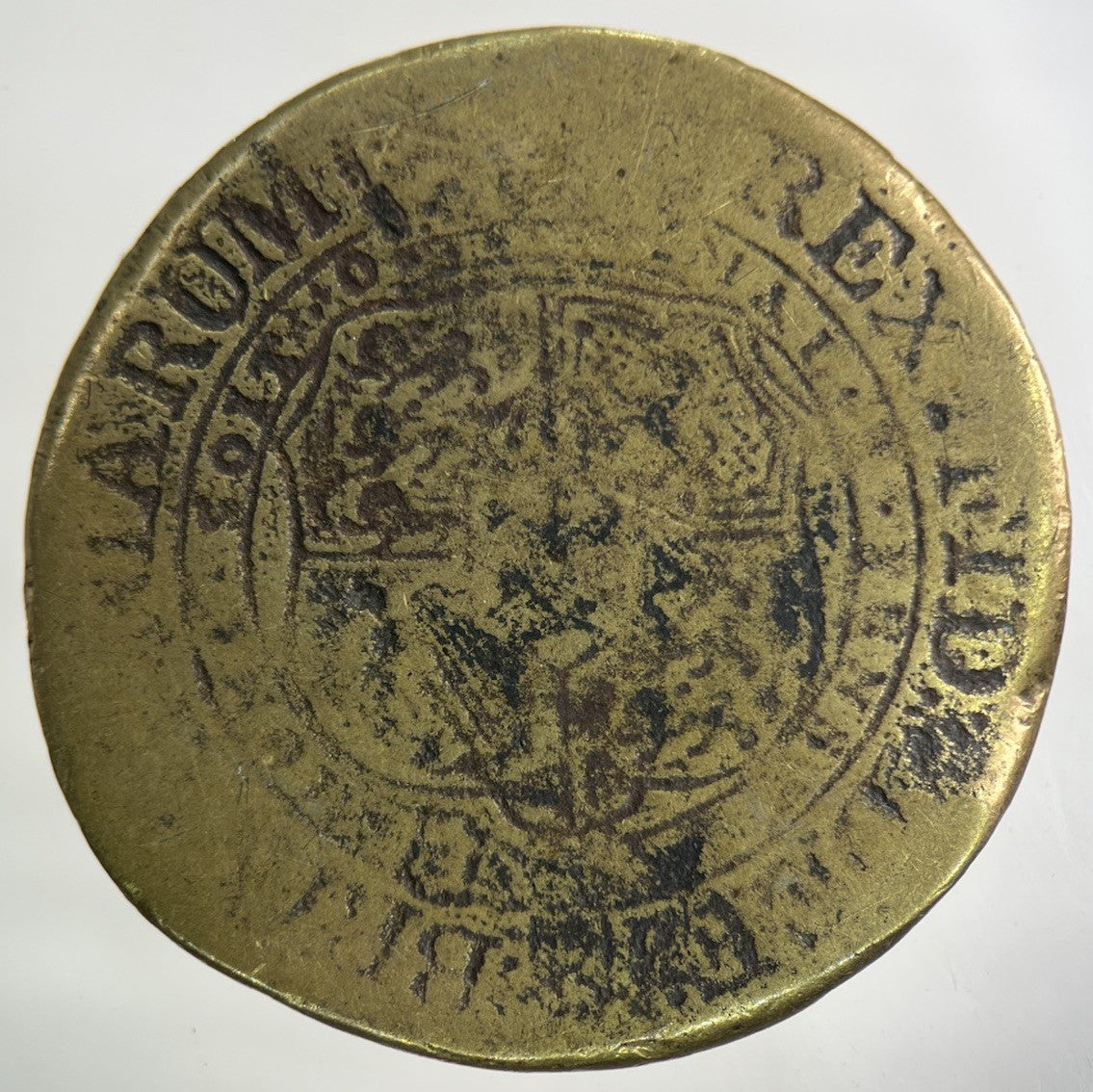 1820 Old Brass Forgery George III 3rd Half - Crown Coin | Fair Grade