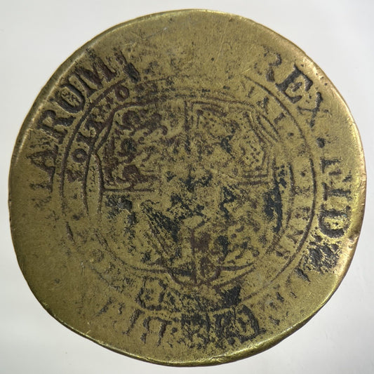 1820 Old Brass Forgery George III 3rd Half - Crown Coin | Fair Grade
