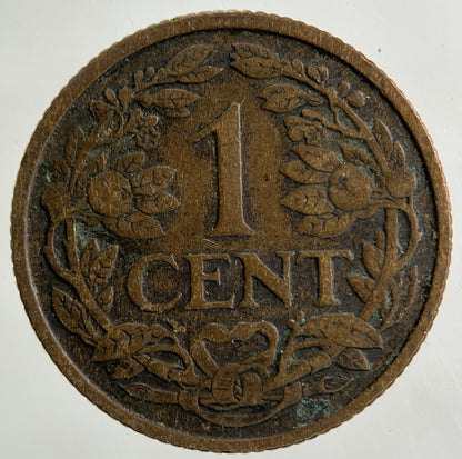 1925 Netherlands 1 Cent Coin | Fine Collectable Grade