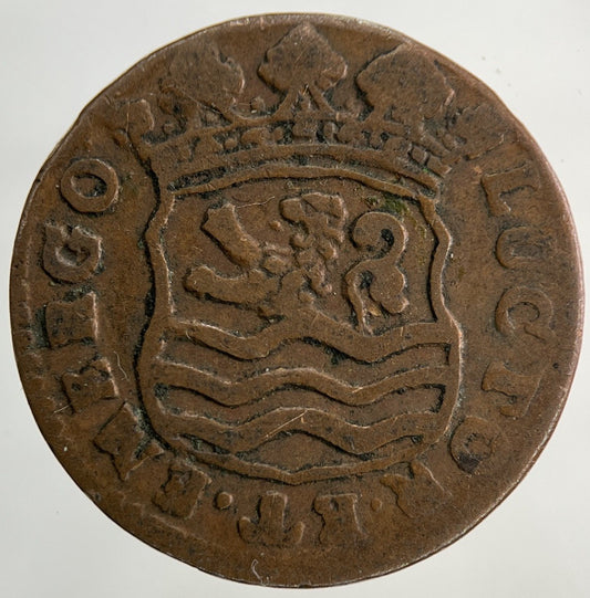 1736 Netherlands Zeelandia 1 Duit Coin | Fine Collectable Grade