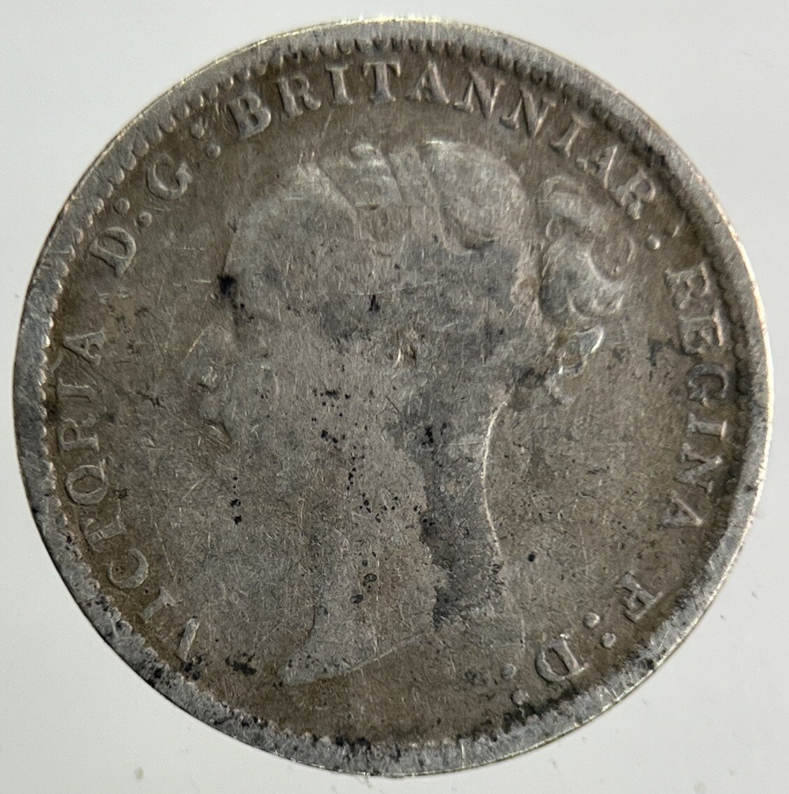 1885 Victoria Threepence Silver Coin | Fine Collectable Grade