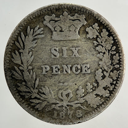 1878 Victoria Sixpence Silver Coin | Collectable Grade