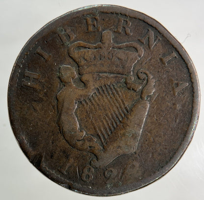 1822 Irish Half - Penny Coin | Collectable Grade