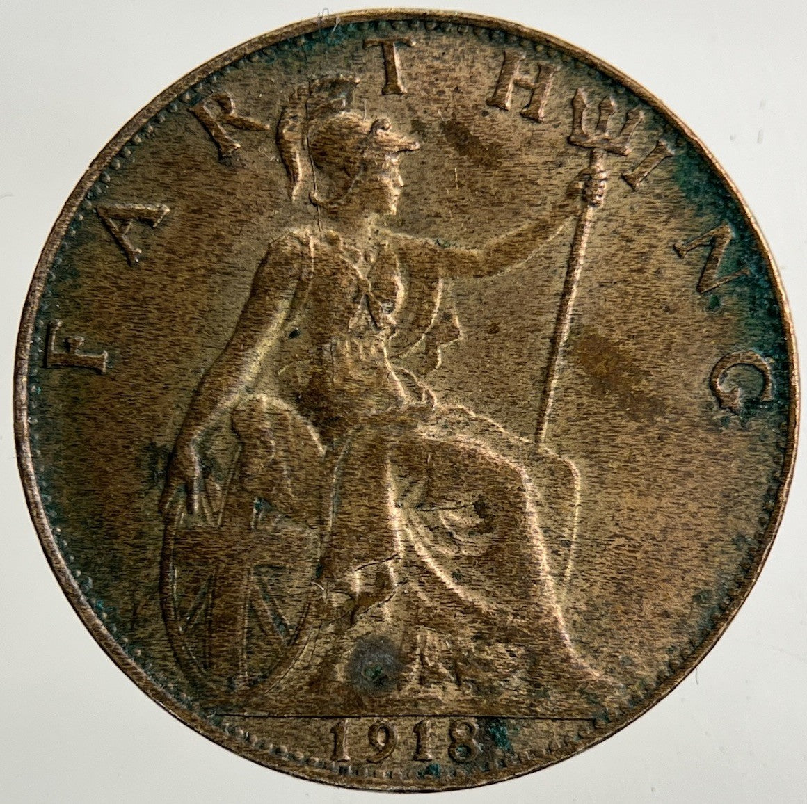 1918 George V Farthing Coin | Fine Collectable Grade