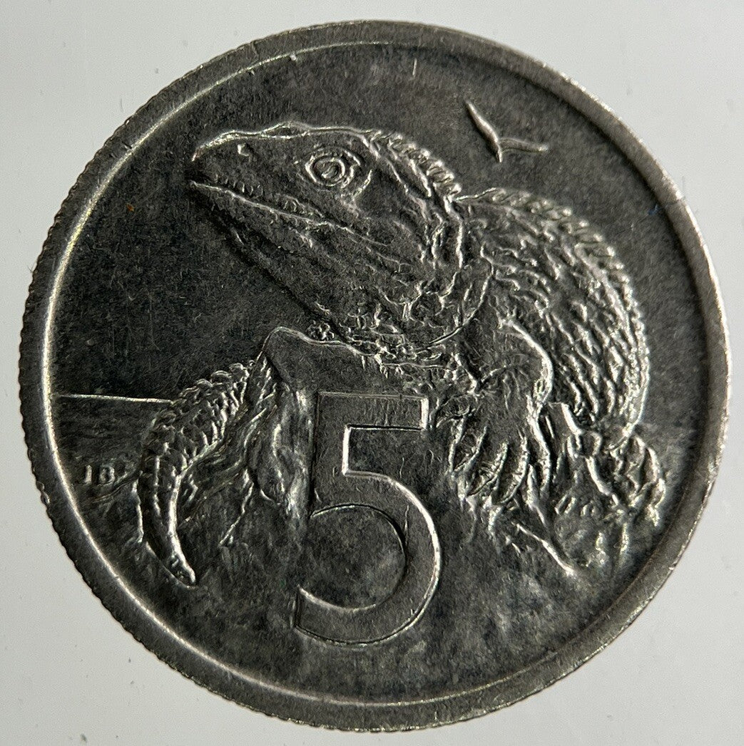 1975 New Zealand 5 Cents Coin | Fine Collectable Grade