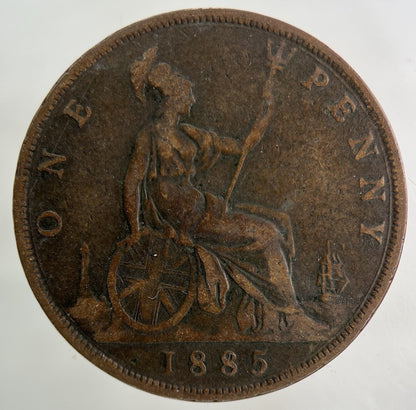 1885 Victoria One Penny Coin | Collectable Grade