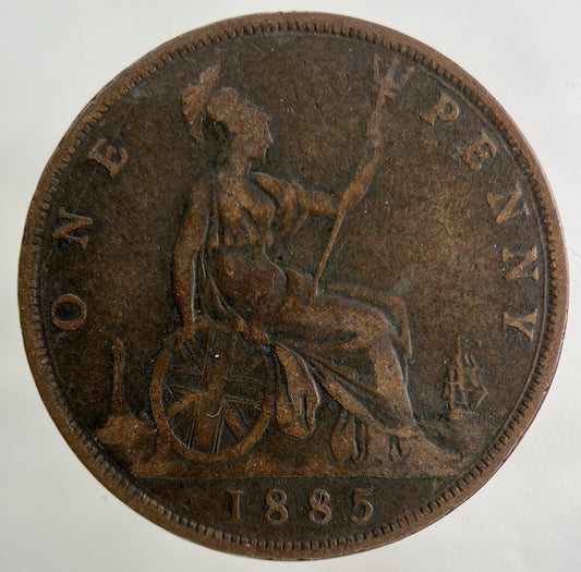1885 Victoria One Penny Coin | Collectable Grade