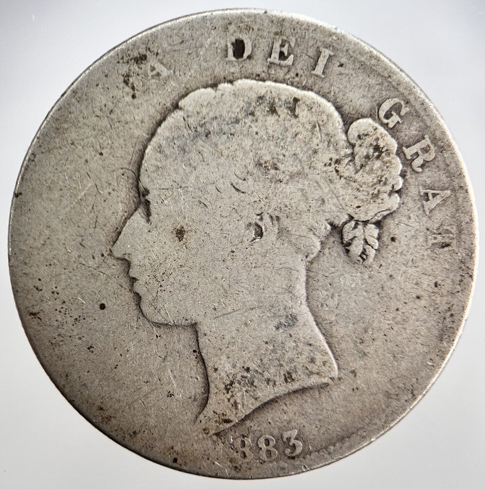1883 Victoria Half - Crown Silver Coin | Collectable Grade