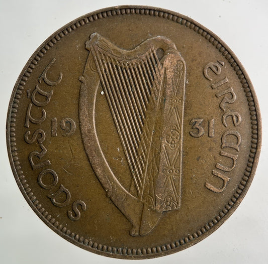 1931 Irish One Penny Coin | Collectable Grade