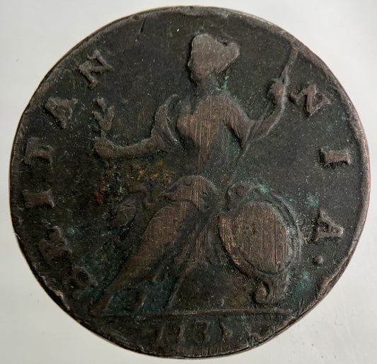 1735 George II 2nd Half - Penny Coin | Collectable Grade