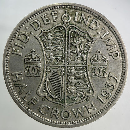 1937 George VI Half - Crown Silver Coin | Fine Collectable Grade