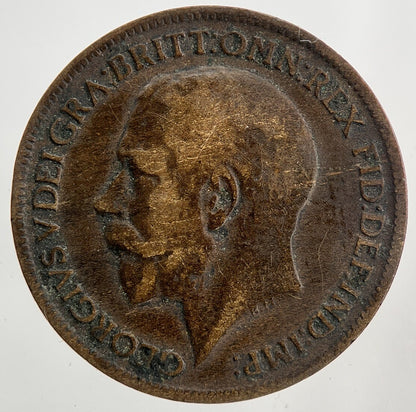 1917 George V Farthing Coin | Fine Collectable Grade